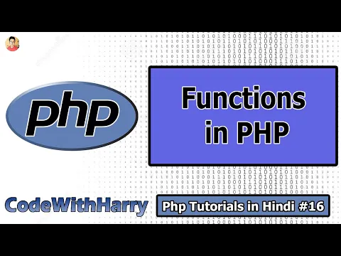 Functions in Php | PHP Tutorial #16 - YouTube thumbnail