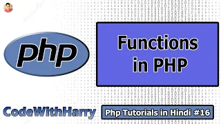 Functions in Php PHP Tutorial