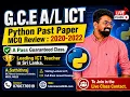 4 Python Past Paper MCQ Review 2020 2022 ICT Python Revision