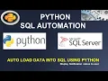 Auto Export Data into Excel from SQL using Python Pyodbc Python SQL Automation Task Scheduler