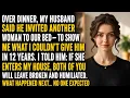 My Husband Planned a Romantic Dinner With Her He Never Expected Who Would Walk In