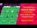 Full stack Development - Firebase Vue Js EPL Fantasy web app with Nuxt Js Vuetify Node Js Firestore