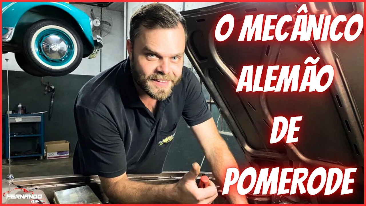ALBERTO EGGERT "O MECÂNICO ALEMÃO DE POMERODE" SÓ MEXE COM CARROS ANTIGOS