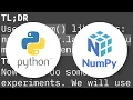Performance of Numpy Array vs Python List over 1D matrix Vector