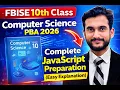 FBISE 10th Class Computer Science PBA 2026 Complete JavaScript Preparation Easy Explanation