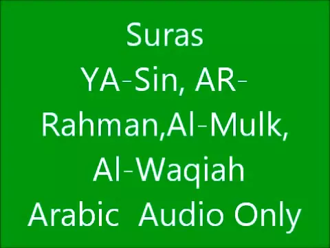 Download MP3 Salinan dari Surat Yasin,Al Mulk,Ar Rahman dan Al Waqiah Syekh Abdurrahman as Sudais