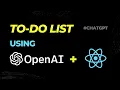 Build a React App Using ChatGPT in 5 Minutes