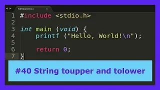 C Tutorial - String toupper and tolower