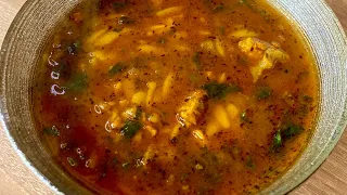 الشربة الليبية تعتبر ملكة السفرة الليبية بطريقة غرب ليبيا فيها اسرار تخليها مميزة من تحت يدياتك 