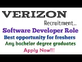 Verizon Recruitment 2022 Software Development Role Any Graduate Apply Verizon Job for fresher