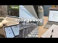 STUDY VLOG college sophomore lectures note taking 2nd yr college