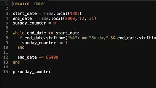 Date algorithms in ruby
