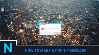 How to Make a Pop Up Message With Notepad