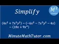 Simplify 4x 2 7x 3y 2 - -6x 2-7x 3y 2-4x - 10x 9x 2