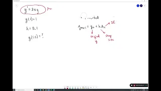 MTH 238 Euler s Method and Improved Euler s Method using EXCEL
