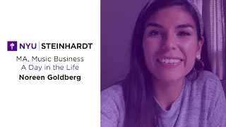 NYU Steinhardt Music Business Graduate Program A Day in the Life