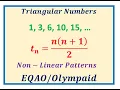 Triangular Numbers 1 3 6 10 15 Non-Linear Pattern Rules