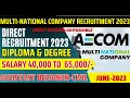 AECOM recruitment for Assistant Designer Civil 2023