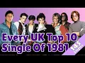 Lagu Every UK Top 10 Single Of 1981!!!