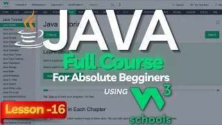 W3Schools Java Full Course For Beginners Lesson-16 Java W3Schools Tutorial Java Nested For Loop
