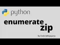 enumerate and zip function Python