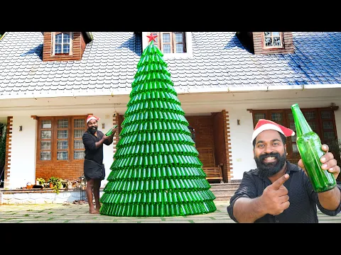 Bottle Tree Christmas Decoration | ബിയർ കുപ്പികൊണ്ട് ക്രിസ്മസ് ട്രീ | M4 Tech |