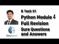 KTU B Tech S1 Algorithmic Thinking with Python UCEST101 Module 4 Full Revision