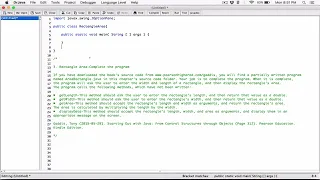 5 3 Rectangle Area-Complete the program - Java