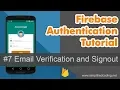 Firebase Authentication Tutorial - Email Verification and Signout