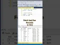 Fetching last Five records in SQL