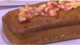 كيكة موز و قرفة نجلاء الشرشابي 