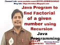 Program to Find the Factorial of the Number using Recursion Java Factorial Program in Java