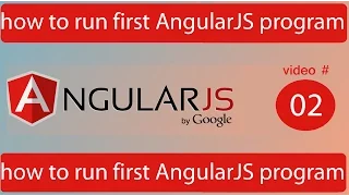 how to run first AngularJS program