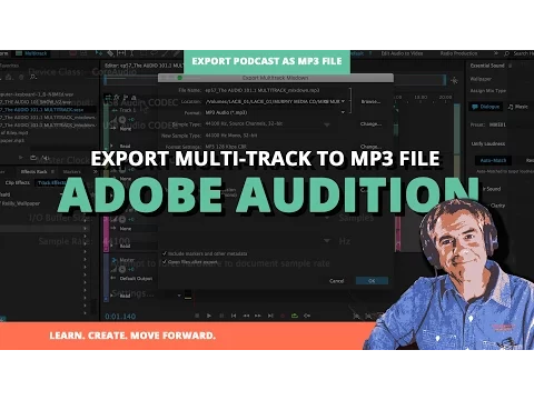 Download MP3 How To Export Podcast As .mp3 file in Adobe Audition