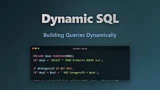 Dynamic SQL Tutorial for Beginners Build Flexible Queries Prevent SQL Injection