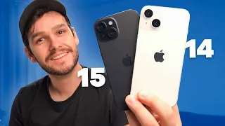 IPHONE 14 vs IPHONE 15 - QUAL VALE MAIS A PENA COMPRAR?