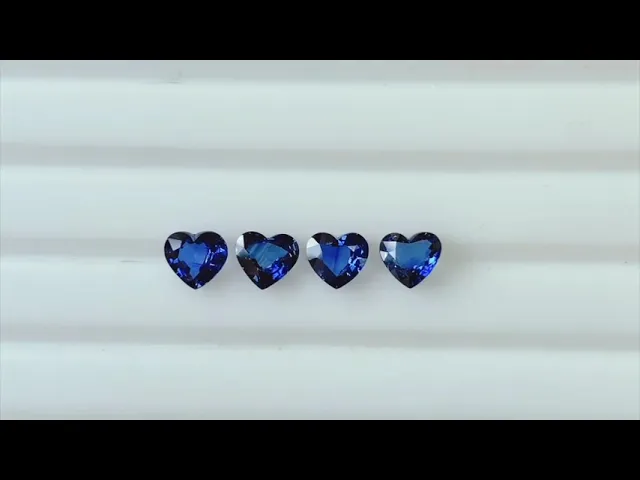 Heart Medium Blue Sapphire
