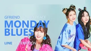 Download GFRIEND World Peace - MONDAY BLUES 치타보다 빠른 주말 | Line Distribution MP3