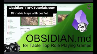 Obsidian - Pinnable Maps with Leaflet 2025