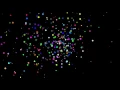 Particule attraction by gravity python and Tkinter with source code