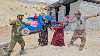 Sakineh brings the police to drive Fatemeh-Sheytan off the land
