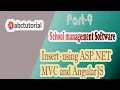 SMS-09 Insert Section data using ASP NET C AngularJs