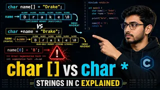 char char Pointers String Storage Explained Simple