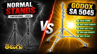 Normal Stand Vs Godox SA5045 Telugu