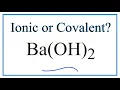 Is Ba OH 2 Barium hydroxide Ionic or Covalent