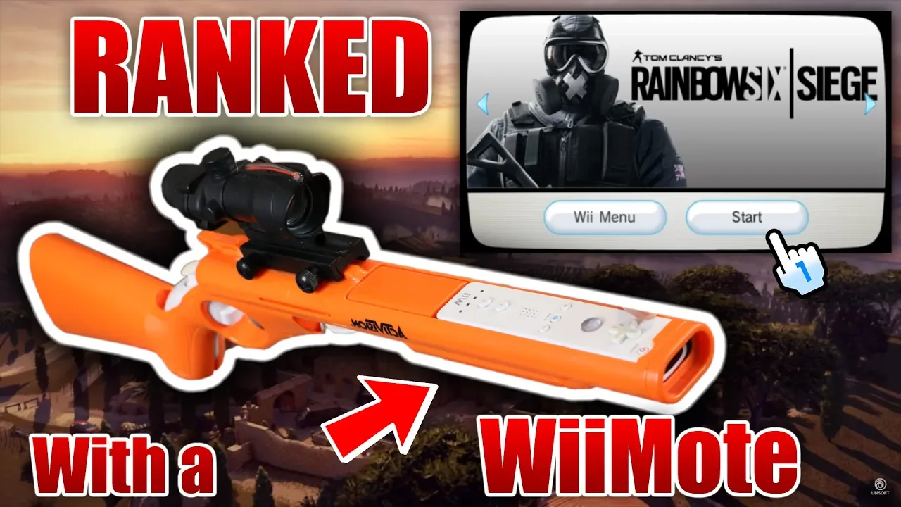 PLAYING RANKED R6 SIEGE WITH A Wii REMOTE