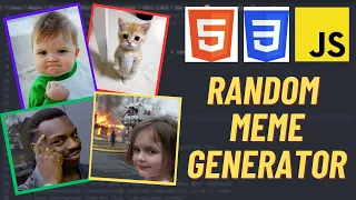 Create a random meme generator using Html CSS Javascript tutorial for begineer