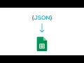 JSON FILE to Google Sheets