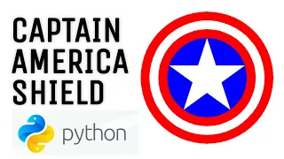 Draw Captain America Shield using Python Turtle Module Techie Lagan