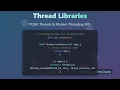 Thread Libraries Explained Pthreads Windows Threads C 11 More